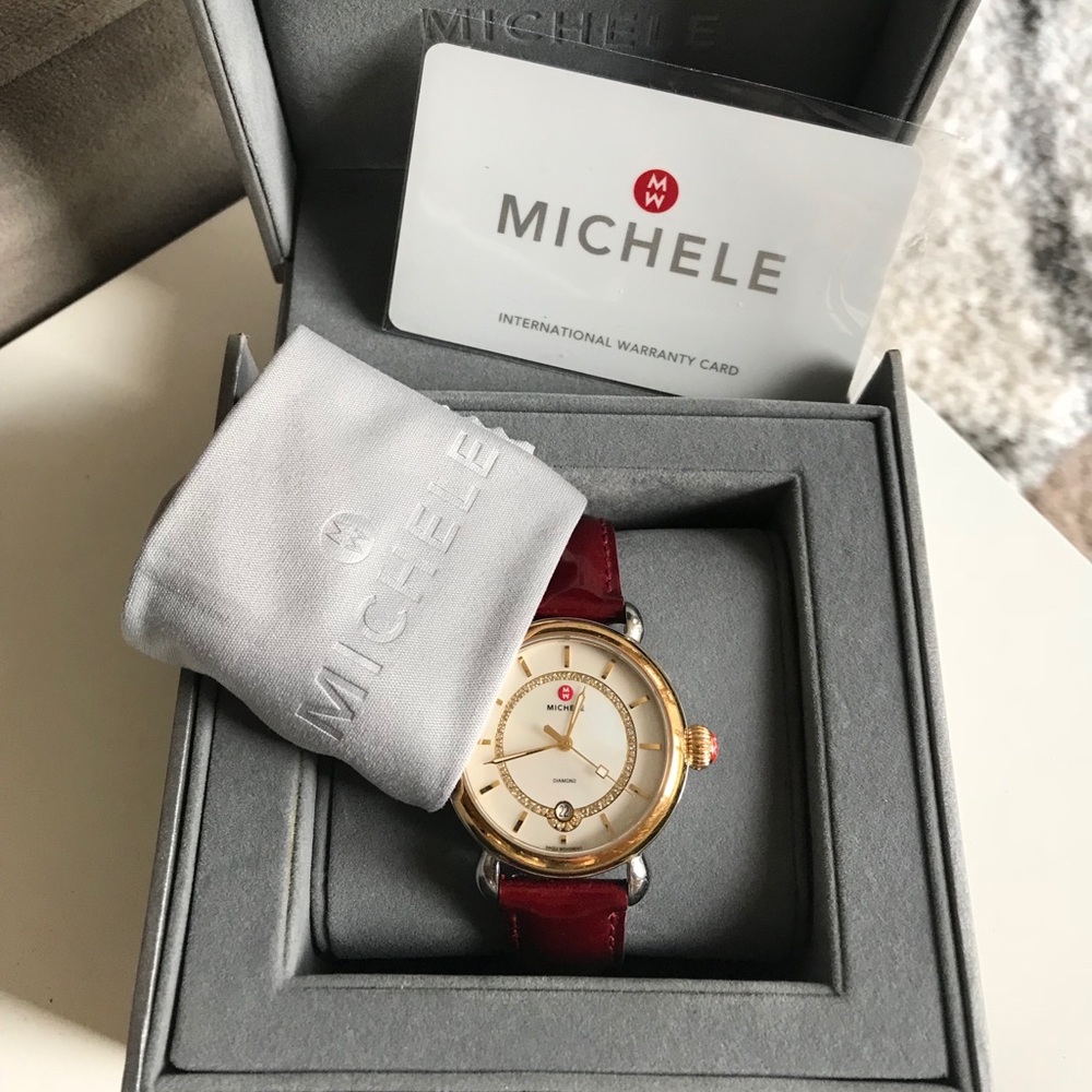 MICHELE WATCH CSX W/ DIAMONDS & AUTHENTICATION